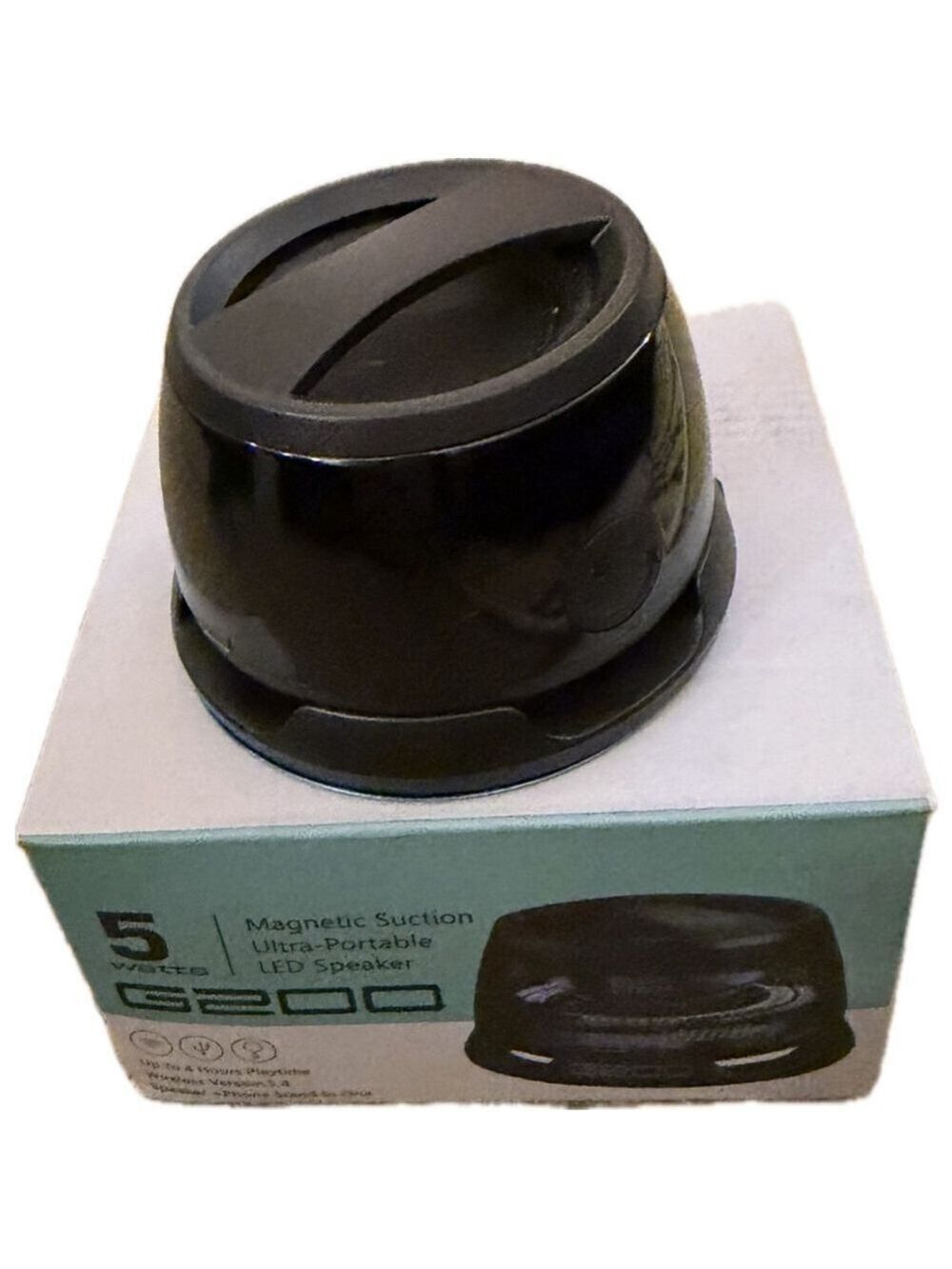 NEW Portable Small LED light Speaker Black